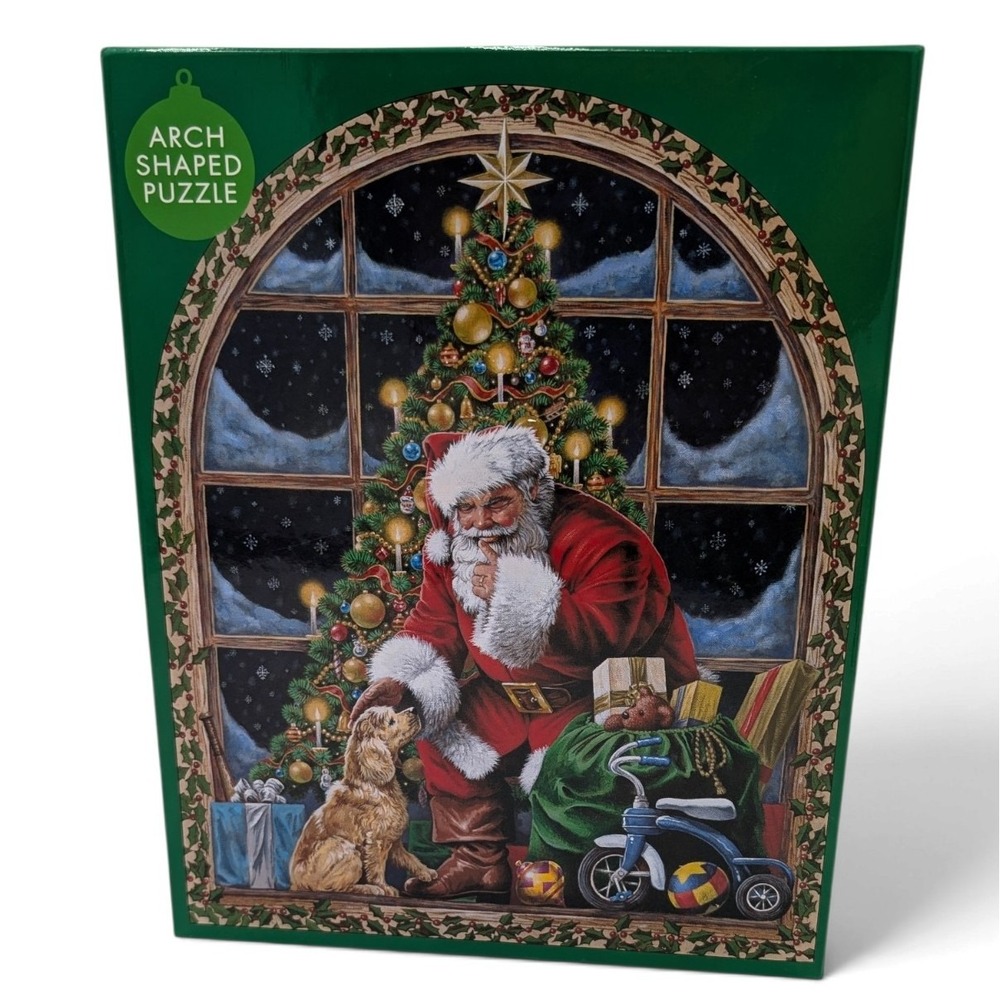 Brother Sister Christmas Party Santa Arch Puzzle 1000 Pieces 27x34 2017